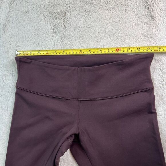 Wunder Under Leggings Contour Fit Mid Rise Size 10 Burgundy Full Length Luon - Picture 8 of 9